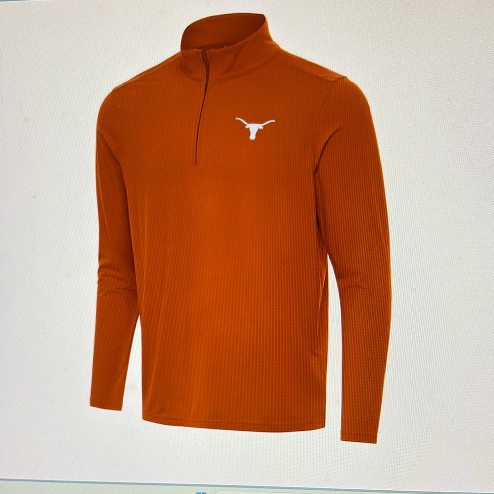Texas Longhorns Burnt Orange Intent Quarter-Zip Top NWT 🆕 Mens XL ‼️PRICE CUT‼️